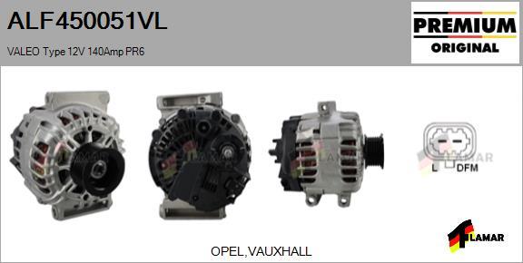 FLAMAR ALF450051VL - Alternator autospares.lv