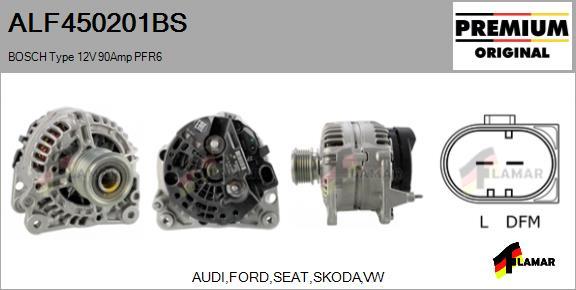 FLAMAR ALF450201BS - Alternator autospares.lv