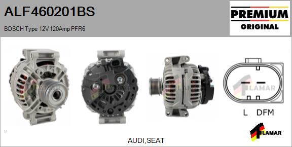 FLAMAR ALF460201BS - Alternator autospares.lv