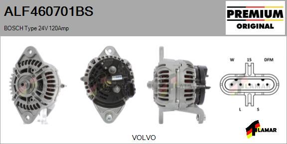 FLAMAR ALF460701BS - Alternator autospares.lv