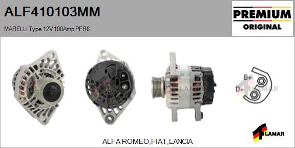 FLAMAR ALF410103MM - Alternator autospares.lv