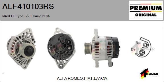 FLAMAR ALF410103RS - Alternator autospares.lv