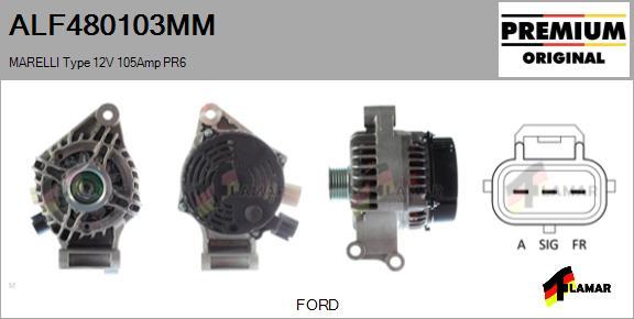 FLAMAR ALF480103MM - Alternator autospares.lv