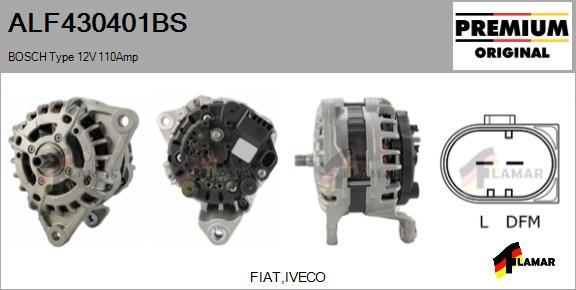 FLAMAR ALF430401BS - Alternator autospares.lv