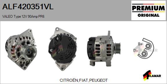 FLAMAR ALF420351VL - Alternator autospares.lv