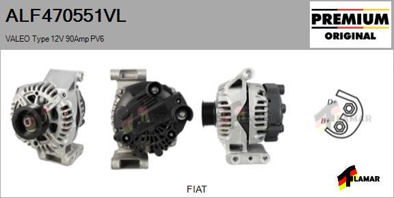 FLAMAR ALF470551VL - Alternator autospares.lv