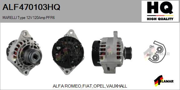 FLAMAR ALF470103HQ - Alternator autospares.lv