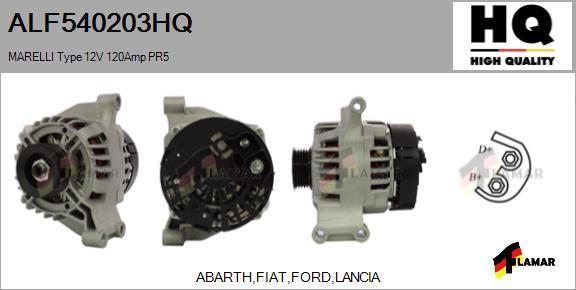 FLAMAR ALF540203HQ - Alternator autospares.lv