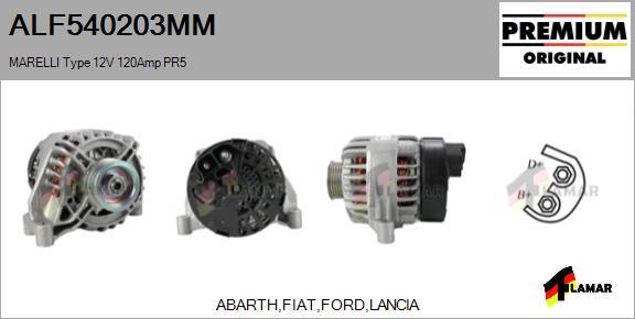 FLAMAR ALF540203MM - Alternator autospares.lv