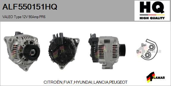 FLAMAR ALF550151HQ - Alternator autospares.lv