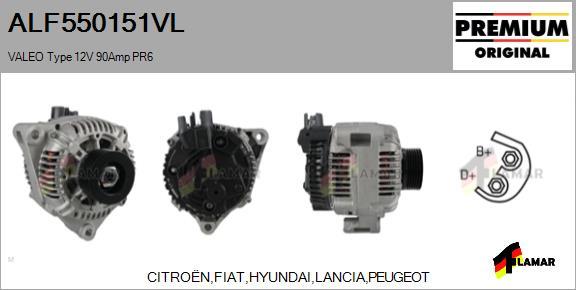 FLAMAR ALF550151VL - Alternator autospares.lv