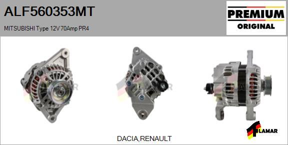 FLAMAR ALF560353MT - Alternator autospares.lv