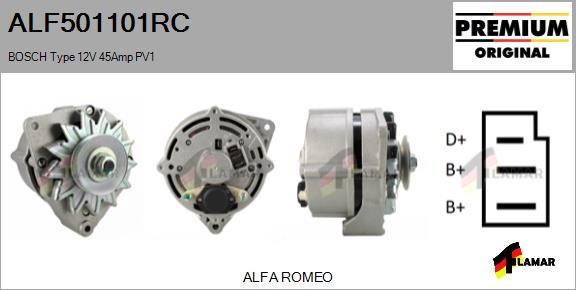 FLAMAR ALF501101RC - Alternator autospares.lv