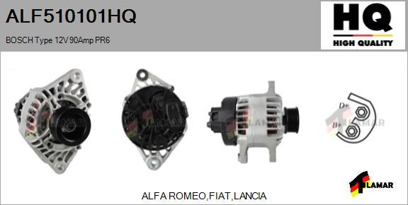 FLAMAR ALF510101HQ - Alternator autospares.lv