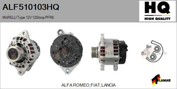 FLAMAR ALF510103HQ - Alternator autospares.lv