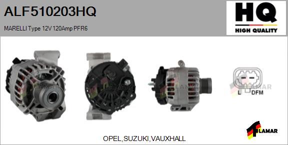 FLAMAR ALF510203HQ - Alternator autospares.lv