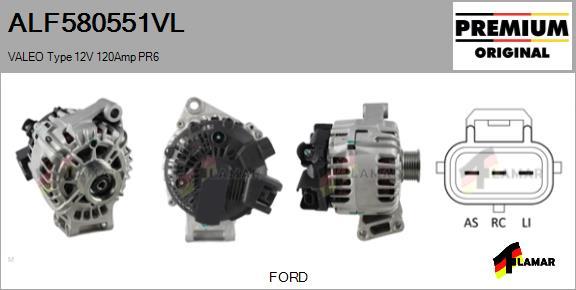 FLAMAR ALF580551VL - Alternator autospares.lv