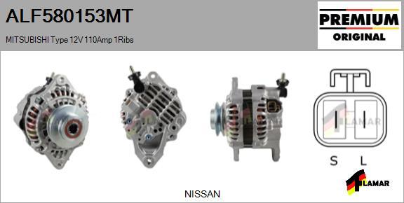 FLAMAR ALF580153MT - Alternator autospares.lv