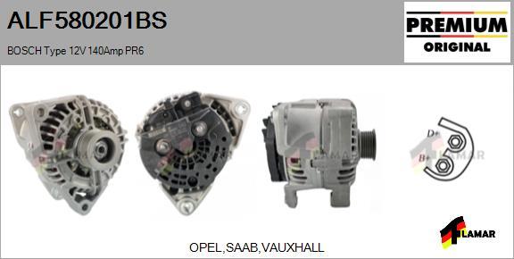 FLAMAR ALF580201BS - Alternator autospares.lv