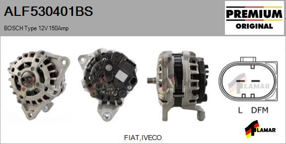 FLAMAR ALF530401BS - Alternator autospares.lv