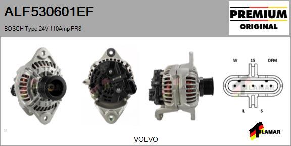 FLAMAR ALF530601EF - Alternator autospares.lv