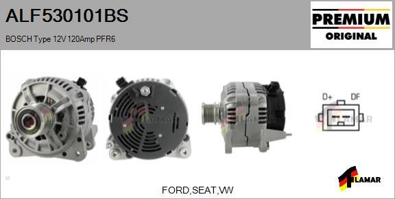 FLAMAR ALF530101BS - Alternator autospares.lv