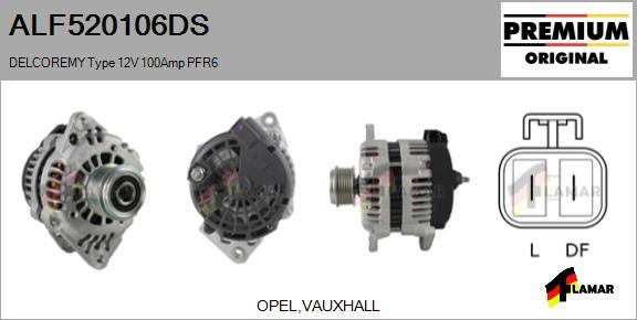 FLAMAR ALF520106DS - Alternator autospares.lv