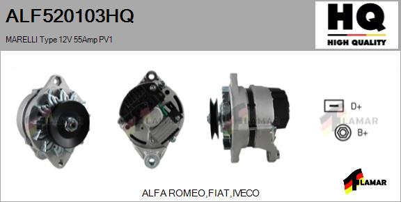FLAMAR ALF520103HQ - Alternator autospares.lv