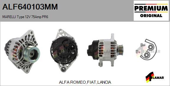 FLAMAR ALF640103MM - Alternator autospares.lv