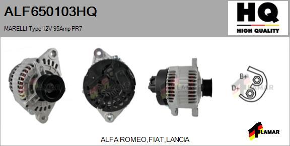 FLAMAR ALF650103HQ - Alternator autospares.lv