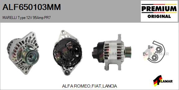 FLAMAR ALF650103MM - Alternator autospares.lv