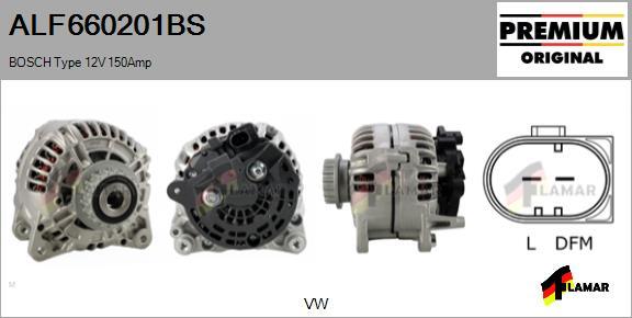 FLAMAR ALF660201BS - Alternator autospares.lv