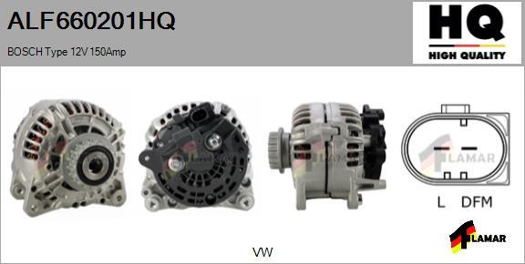 FLAMAR ALF660201HQ - Alternator autospares.lv