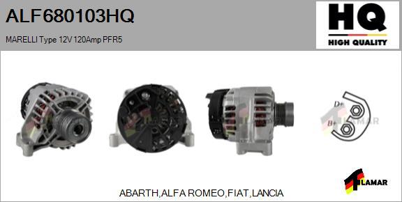 FLAMAR ALF680103HQ - Alternator autospares.lv