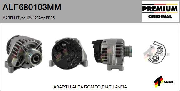 FLAMAR ALF680103MM - Alternator autospares.lv