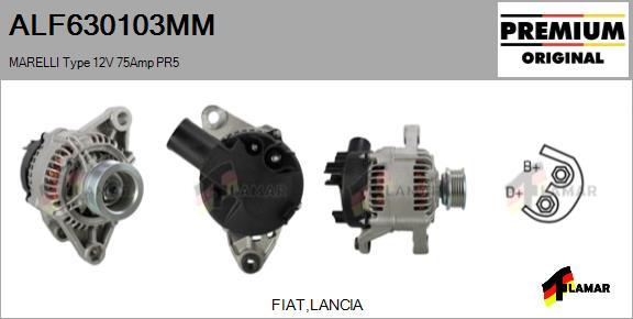 FLAMAR ALF630103MM - Alternator autospares.lv