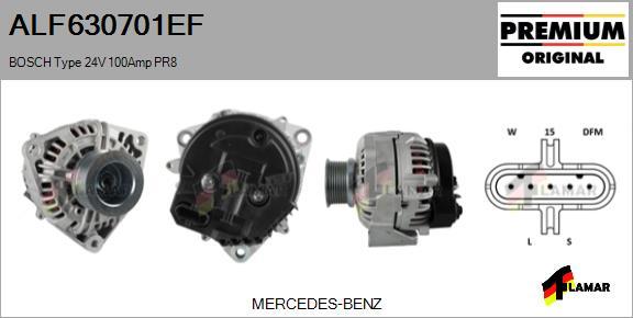 FLAMAR ALF630701EF - Alternator autospares.lv