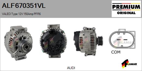 FLAMAR ALF670351VL - Alternator autospares.lv