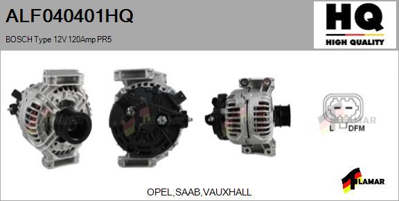 FLAMAR ALF040401HQ - Alternator autospares.lv