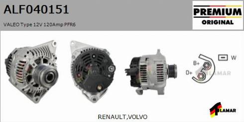 FLAMAR ALF040151
 - Alternator autospares.lv