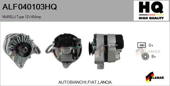 FLAMAR ALF040103HQ - Alternator autospares.lv