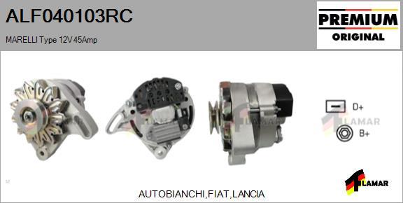 FLAMAR ALF040103RC - Alternator autospares.lv