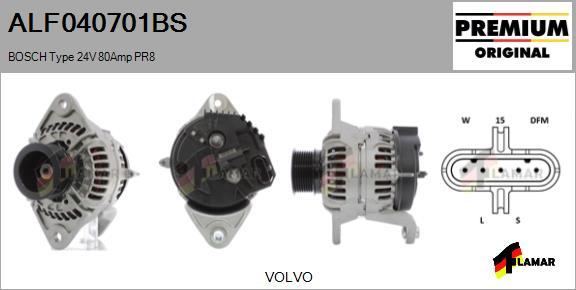 FLAMAR ALF040701BS - Alternator autospares.lv