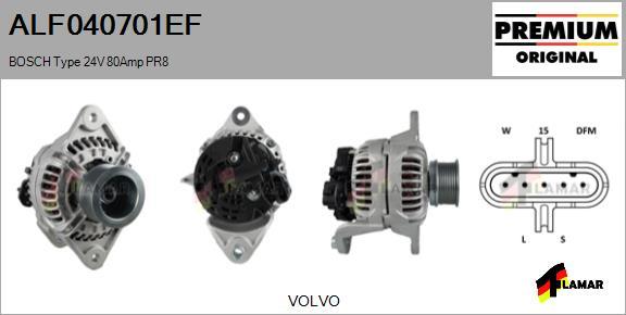 FLAMAR ALF040701EF - Alternator autospares.lv