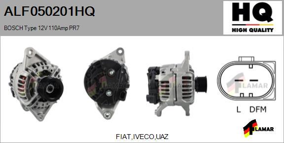 FLAMAR ALF050201HQ - Alternator autospares.lv