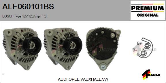 FLAMAR ALF060101BS - Alternator autospares.lv