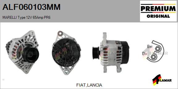 FLAMAR ALF060103MM - Alternator autospares.lv