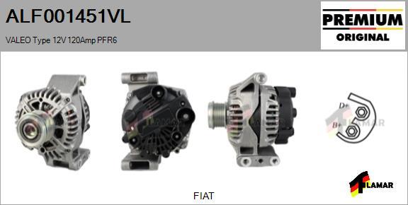 FLAMAR ALF001451VL - Alternator autospares.lv