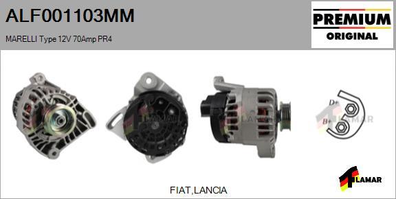 FLAMAR ALF001103MM - Alternator autospares.lv