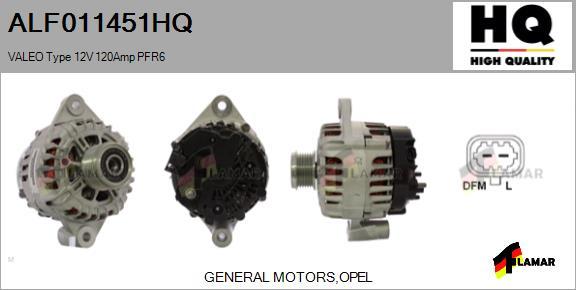 FLAMAR ALF011451HQ - Alternator autospares.lv